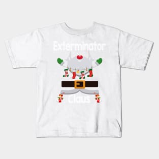 Exterminator Claus Santa Christmas Costume Pajama Kids T-Shirt